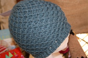 Diamond Ridges Crochet Hat